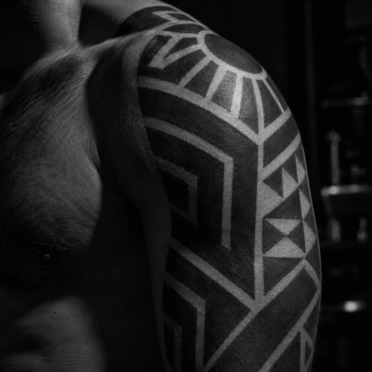 blackwork, hombro